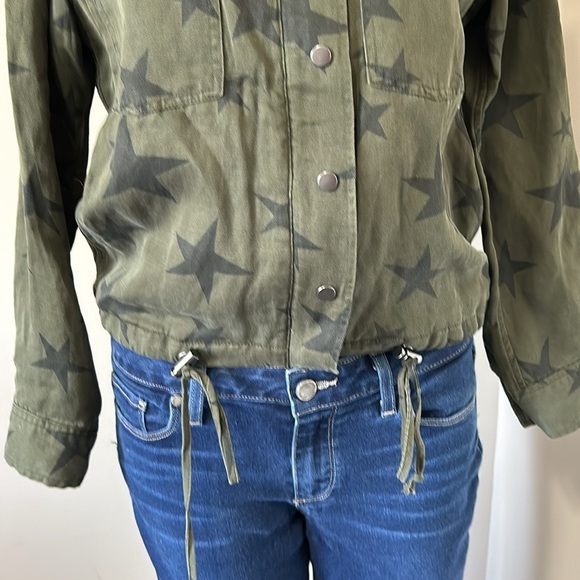 RAILS Collins Sage Green with Black Stars Military Utility Jacket Sz XS NEW - Picture 8 of 16